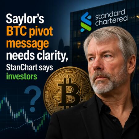 Saylor’s Btc Pivot Message Needs Clarity, Stanchart Says Investors
