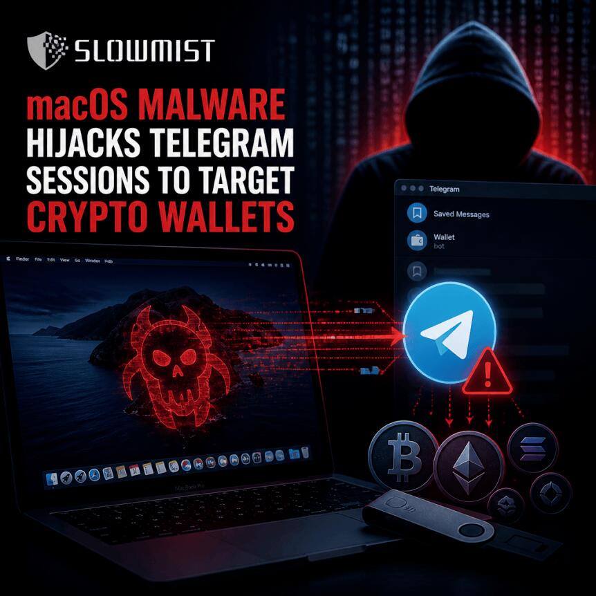 SlowMist: macOS Malware Hijacks Telegram Sessions to Target Crypto Wallets Slowmist: Macos Malware Hijacks Telegram Sessions To Target Crypto Wallets