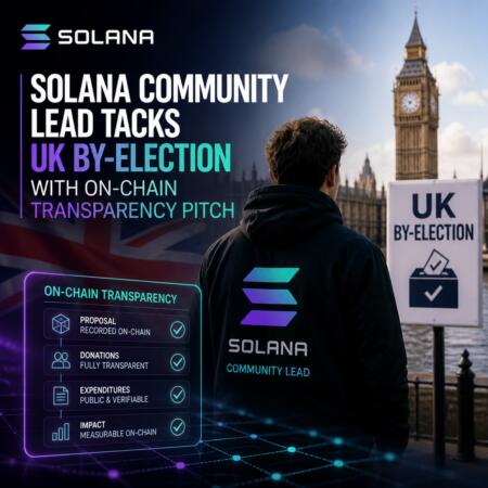 Solana Community Lead Tacks UK By-Election With On-Chain Transparency Pitch Solana Community Lead Tacks Uk By-Election With On-Chain Transparency Pitch