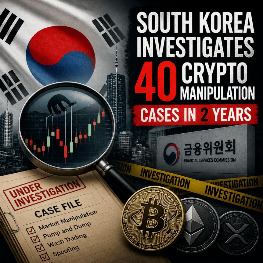 South Korea Investigates 40 Crypto Manipulation Cases in 2 Years South Korea Investigates 40 Crypto Manipulation Cases In 2 Years