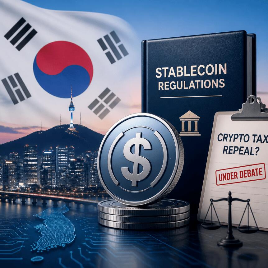 South Korea Moves Ahead With Stablecoin Rules As Crypto Tax Repeal Debated