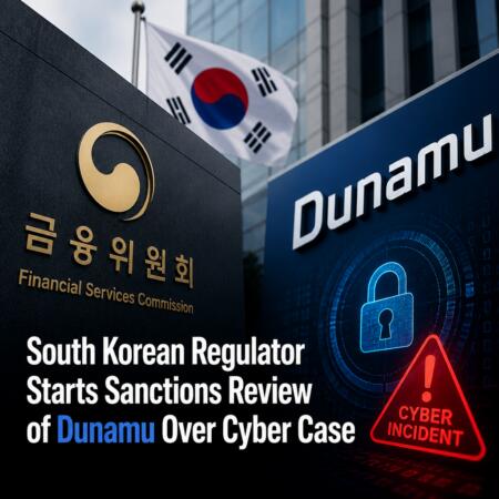 South Korean Regulator Starts Sanctions Review of Dunamu Over Cyber Case South Korean Regulator Starts Sanctions Review Of Dunamu Over Cyber Case