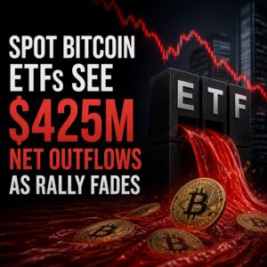 Spot Bitcoin ETFs See $425M Net Outflows as Rally Fades Spot Bitcoin Etfs See $425m Net Outflows As Rally Fades