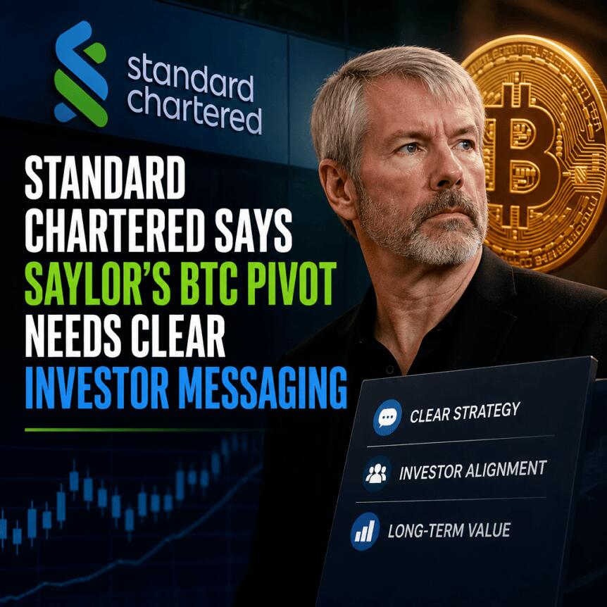 Standard Chartered Says Saylor’s Btc Pivot Needs Clear Investor Messaging