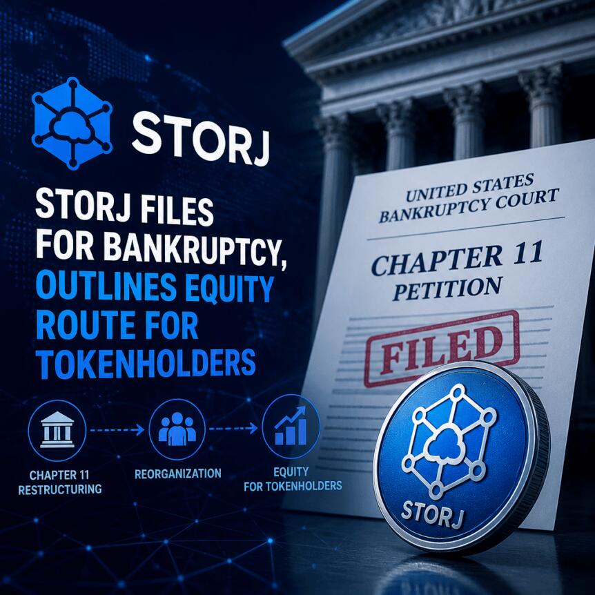 Storj Files For Bankruptcy, Outlines Equity Route For Tokenholders