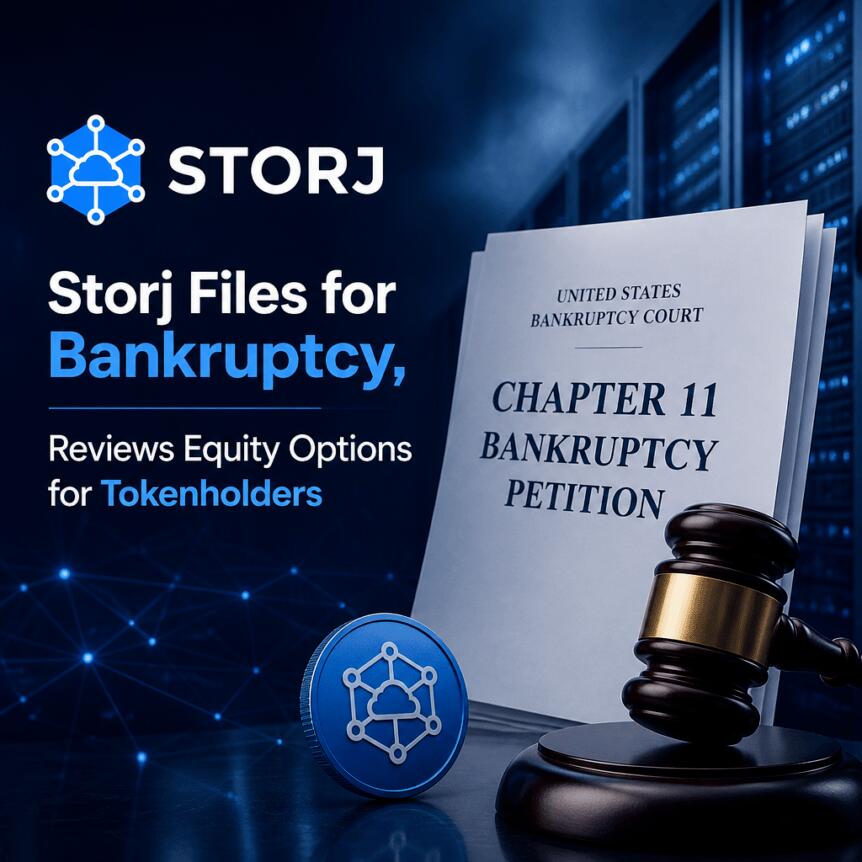 Storj Files for Bankruptcy, Reviews Equity Options for Tokenholders Storj Files For Bankruptcy, Reviews Equity Options For Tokenholders