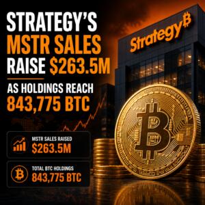 Strategy’s MSTR Sales Raise $263.5M as Holdings Reach 843,775 BTC Strategy’s Mstr Sales Raise $263.5m As Holdings Reach 843,775 Btc