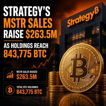 Strategy’s MSTR Sales Raise $263.5M as Holdings Reach 843,775 BTC Strategy’s Mstr Sales Raise $263.5m As Holdings Reach 843,775 Btc