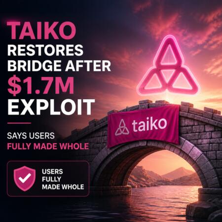 Taiko Restores Bridge After $1.7M Exploit, Says Users Fully Made Whole Taiko Restores Bridge After $1.7m Exploit, Says Users Fully Made Whole