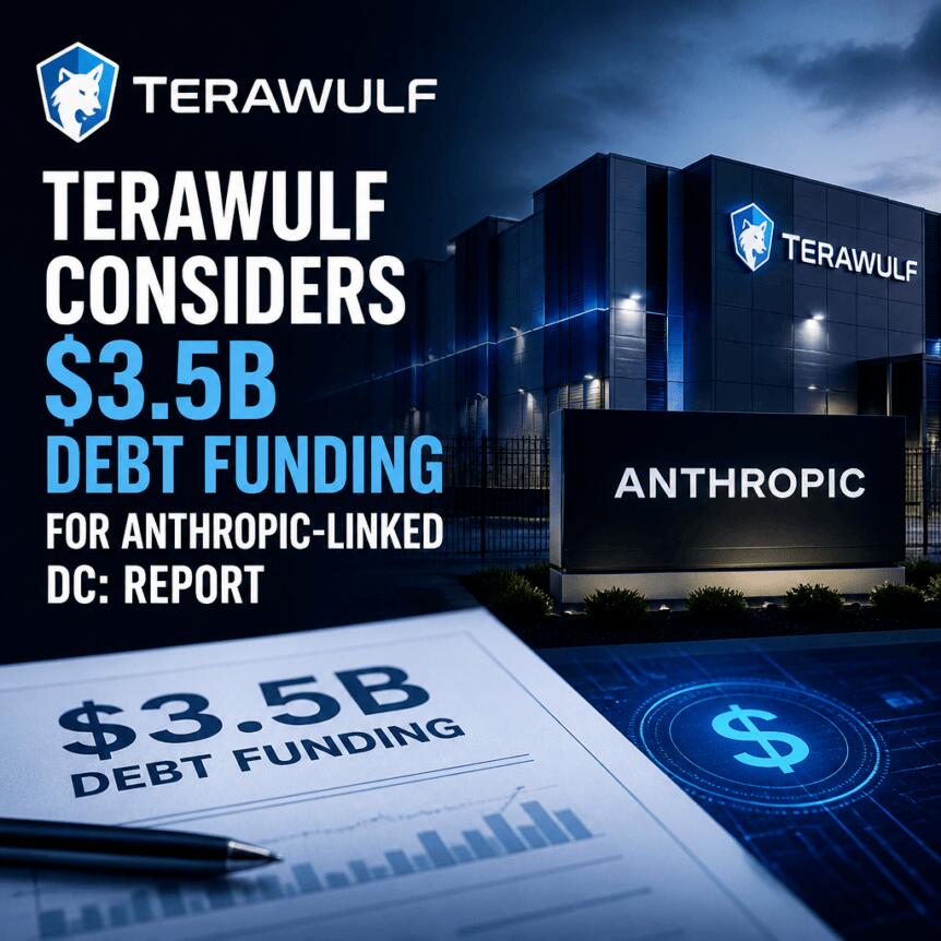 Terawulf Considers $3.5b Debt Funding For Anthropic-Linked Dc: Report