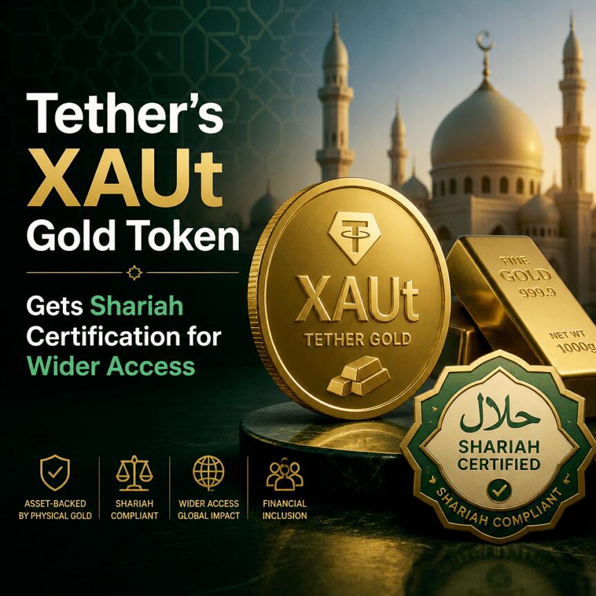 Tether’s Xaut Gold Token Gets Shariah Certification For Wider Access