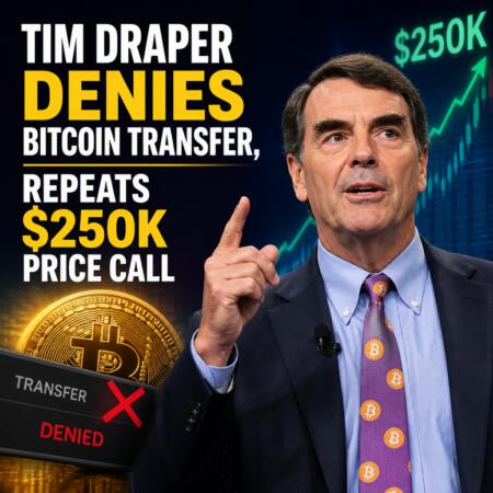 Tim Draper Denies Bitcoin Transfer, Repeats $250K Price Call Tim Draper Denies Bitcoin Transfer, Repeats $250k Price Call