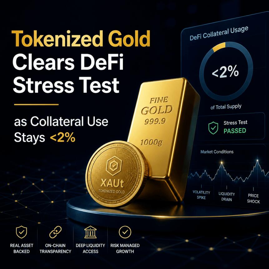Tokenized Gold Clears DeFi Stress Test as Collateral Use Stays <2% Tokenized Gold Clears Defi Stress Test As Collateral Use Stays