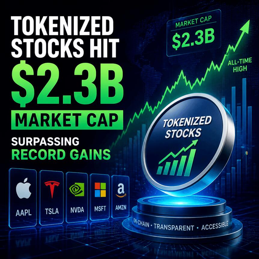 Tokenized Stocks Hit $2.3B Market Cap, Surpassing Record Gains Tokenized Stocks Hit $2.3b Market Cap, Surpassing Record Gains