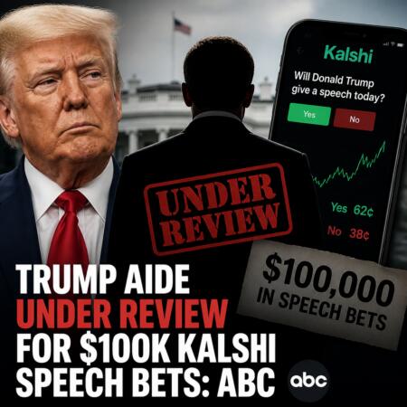 Trump Aide Under Review For $100k Kalshi Speech Bets: Abc