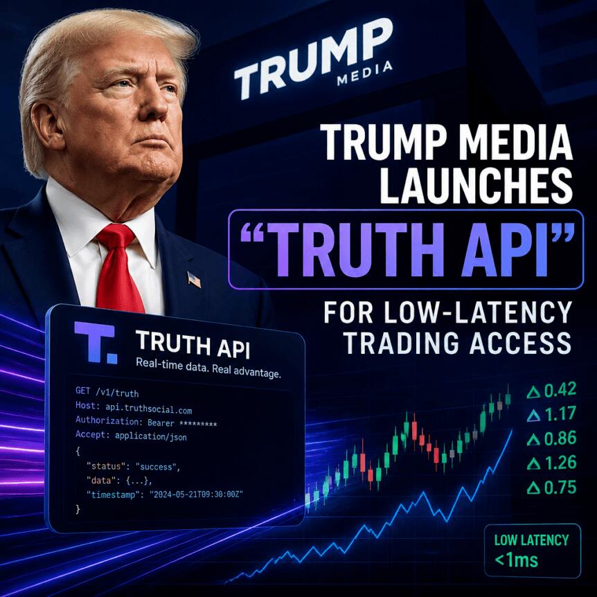 Trump Media Launches “truth Api” For Low-Latency Trading Access