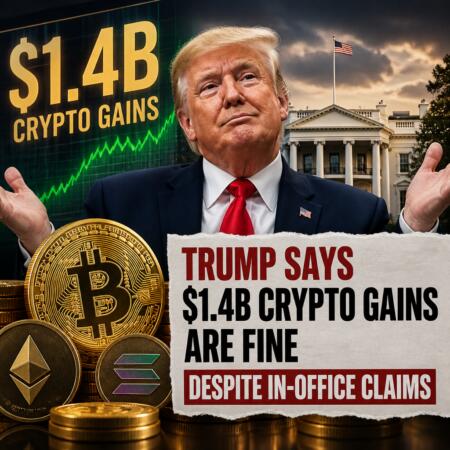 Trump Says $1.4B Crypto Gains Are Fine Despite In-Office Claims Trump Says $1.4b Crypto Gains Are Fine Despite In-Office Claims