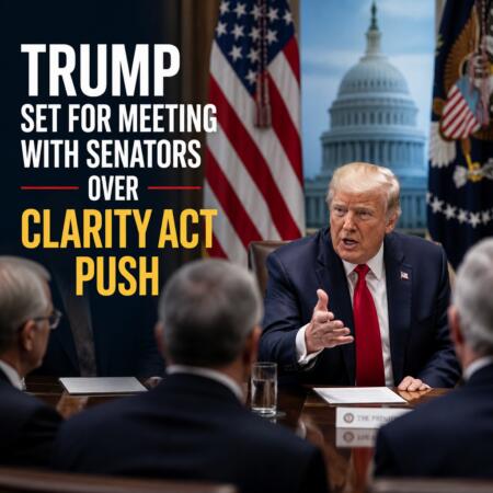 Trump Set for Meeting With Senators Over CLARITY Act Push Trump Set For Meeting With Senators Over Clarity Act Push