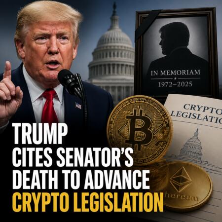 Trump Cites Senator’s Death To Advance Crypto Legislation
