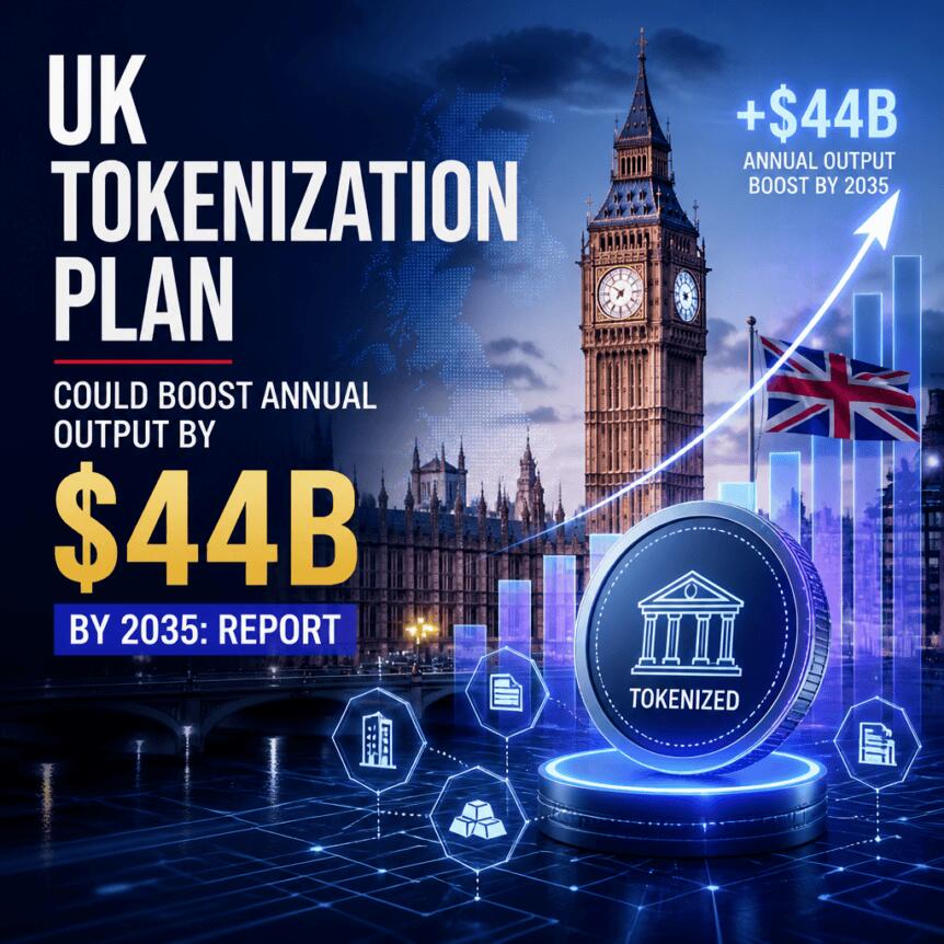 UK Tokenization Plan Could Boost Annual Output by $44B by 2035: Report Uk Tokenization Plan Could Boost Annual Output By $44b By 2035: Report