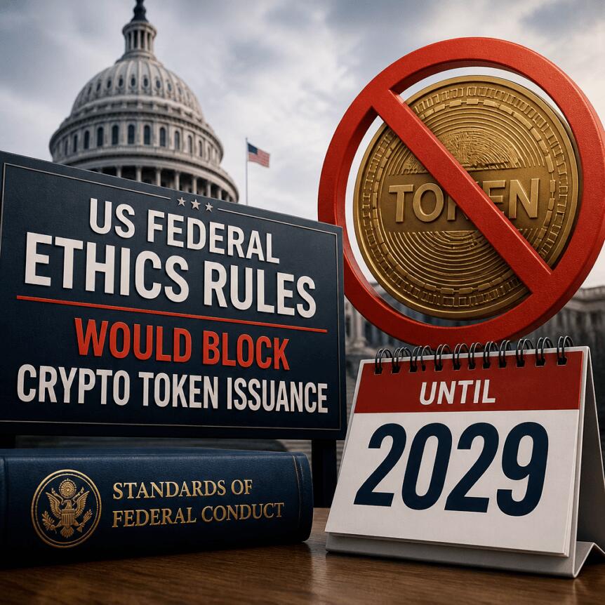 Us Federal Ethics Rules Would Block Crypto Token Issuance Until 2029