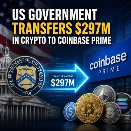 Us Government Transfers $297m In Crypto To Coinbase Prime