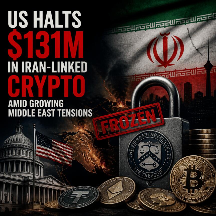 US Halts $131M in Iran-Linked Crypto Amid Growing Middle East Tensions Us Halts $131m In Iran-Linked Crypto Amid Growing Middle East Tensions