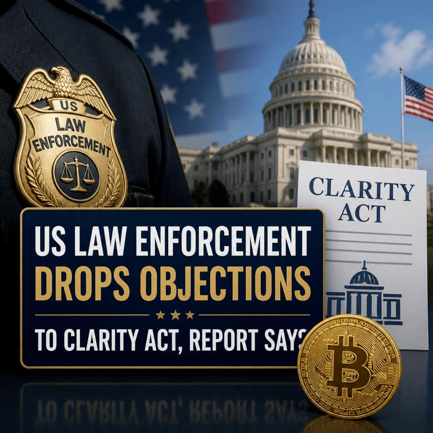 Us Law Enforcement Drops Objections To Clarity Act, Report Says