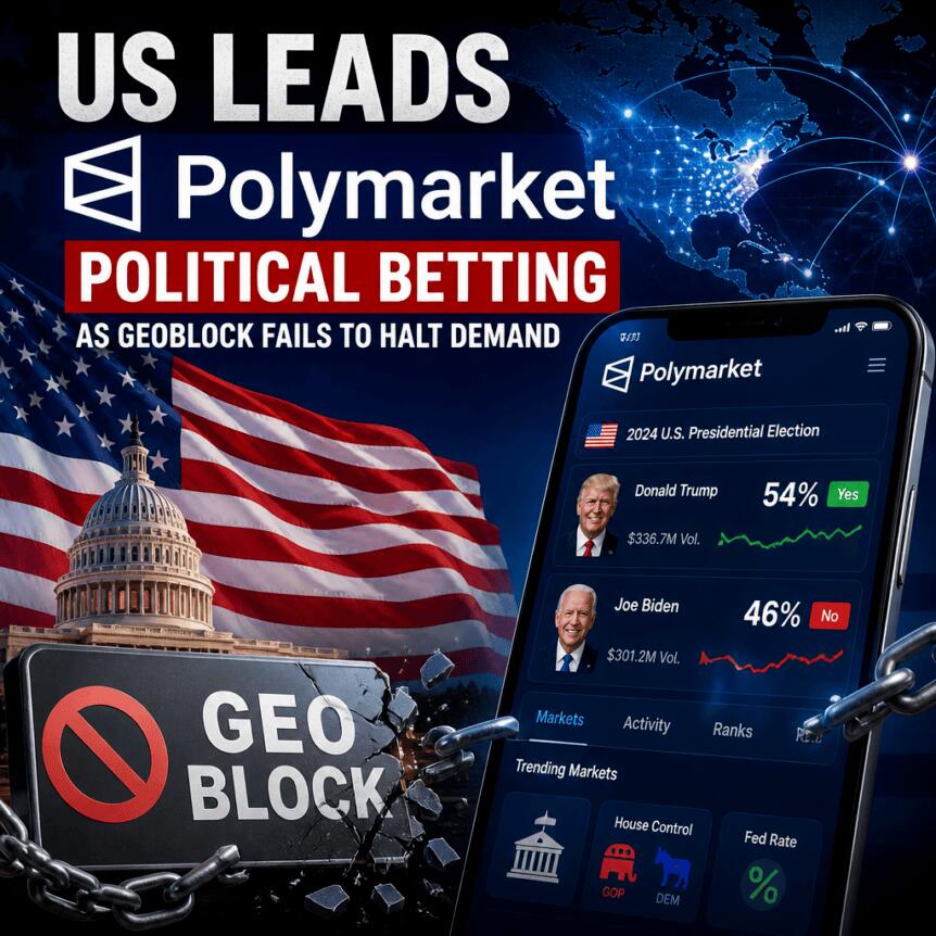 US Leads Polymarket Political Betting as Geoblock Fails to Halt Demand Us Leads Polymarket Political Betting As Geoblock Fails To Halt Demand