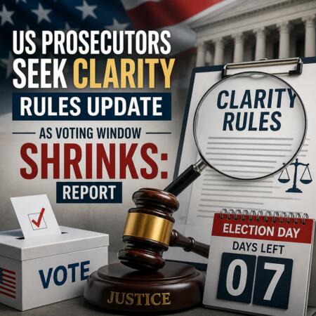 US Prosecutors Seek CLARITY Rules Update as Voting Window Shrinks: Report Us Prosecutors Seek Clarity Rules Update As Voting Window Shrinks: Report