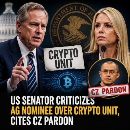 Us Senator Criticizes Ag Nominee Over Crypto Unit, Cites Cz Pardon