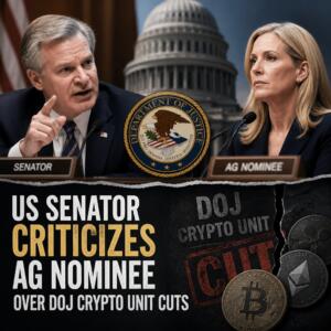 Us Senator Criticizes Ag Nominee Over Doj Crypto Unit Cuts