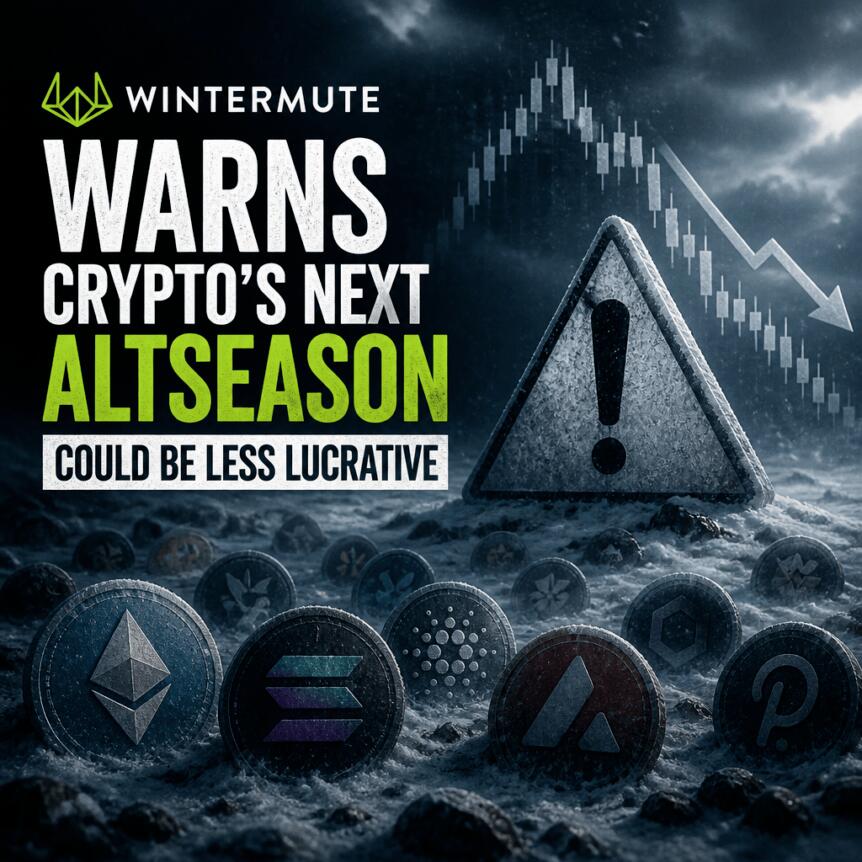 Wintermute Warns Crypto’s Next Altseason Could Be Less Lucrative Wintermute Warns Crypto’s Next Altseason Could Be Less Lucrative