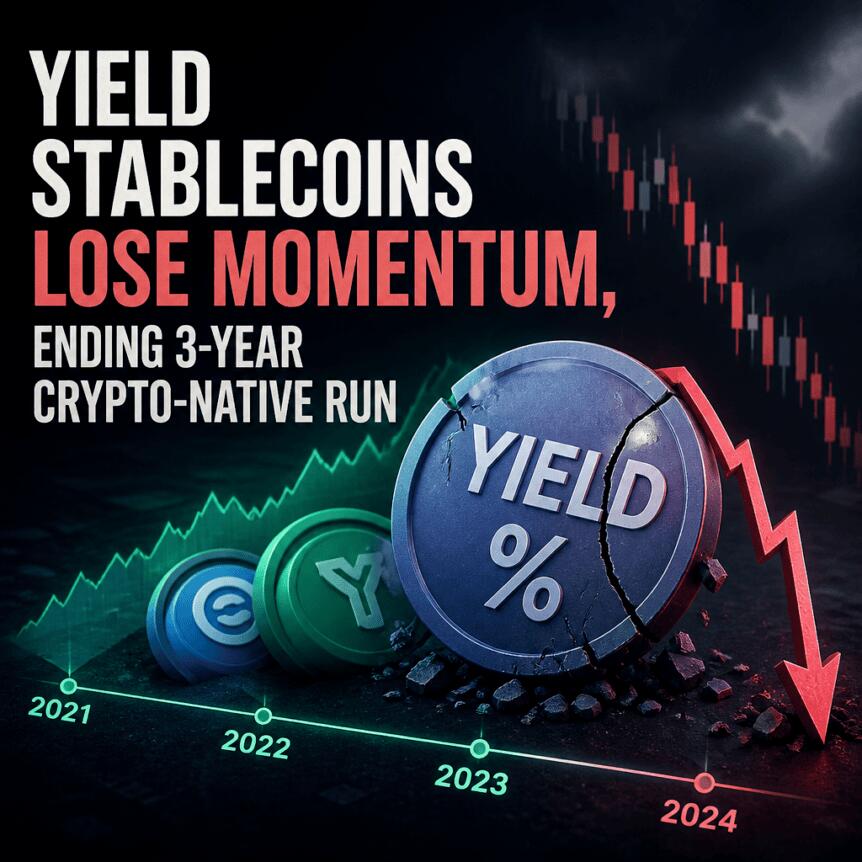 Yield Stablecoins Lose Momentum, Ending 3-Year Crypto-Native Run