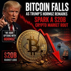 Bitcoin Falls As Trump’s Hormuz Remarks Spark A $20B Crypto Market Rout Bitcoin Falls As Trump S Hormuz Remarks Spark A 20b Crypto Market Rout