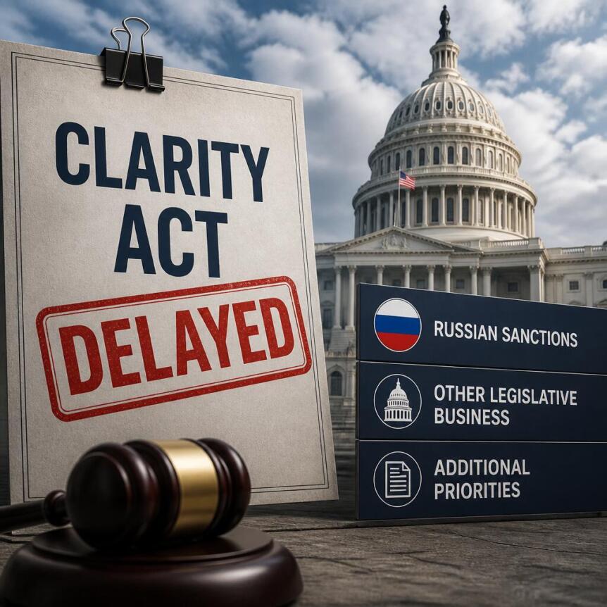 Clarity Act Delayed Again As Us Senate Prioritizes Russian Sanctions Other Legis