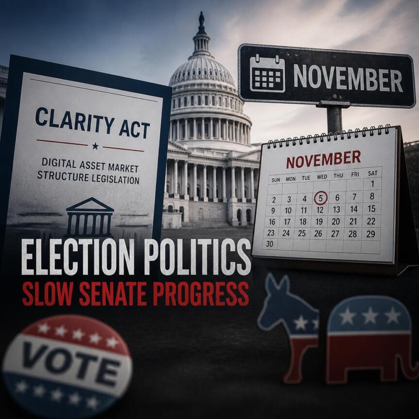Clarity Act Faces November Timeline as Election Politics Slow Senate Progress