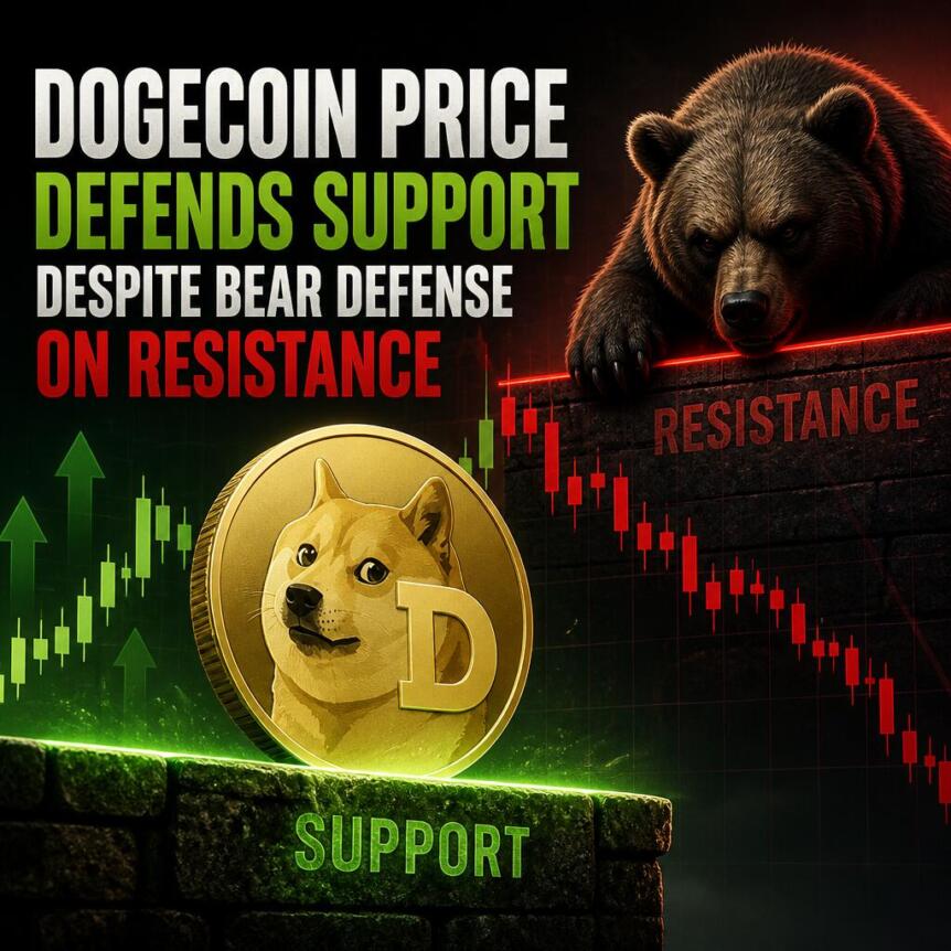 Dogecoin Price Defends Support Despite Bear Defense on Resistance Dogecoin Price Defends Support Despite Bear Defense On Resistance 1