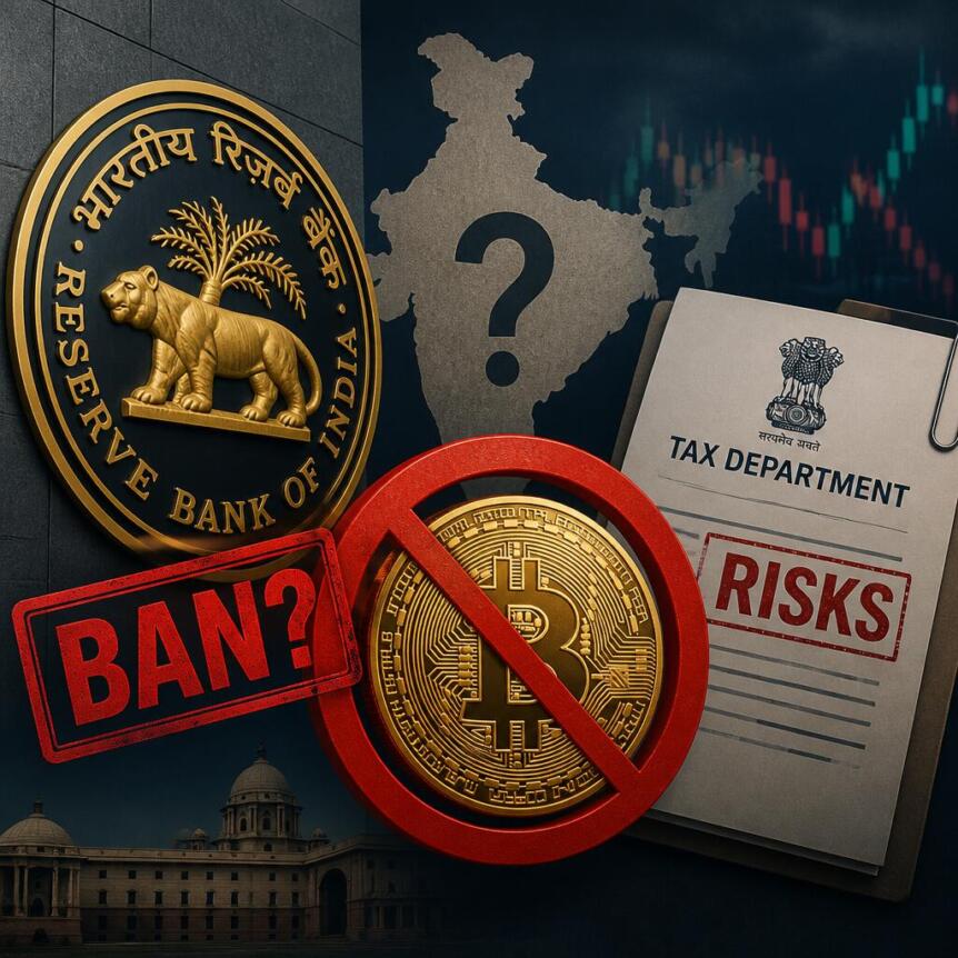 Fresh Uncertainty For Crypto in India As RBI Pushes For Ban, Tax Department Flags Risks Fresh Uncertainty For Crypto In India As Rbi Pushes For Ban Tax Department Flags 1