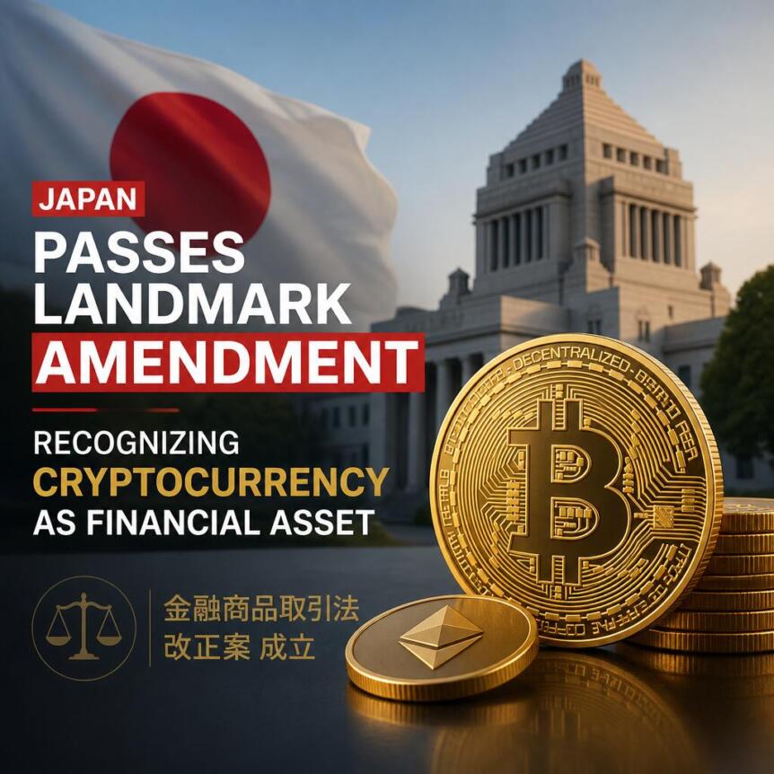 Japan Passes Landmark Amendment Recognizing Cryptocurrency As Financial Asset Japan Passes Landmark Amendment Recognizing Cryptocurrency As Financial Asset