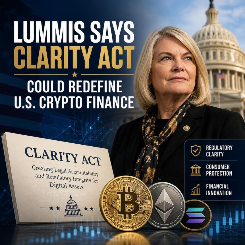 Lummis Says Clarity Act Could Redefine U.S. Crypto Finance Lummis Says Clarity Act Could Redefine U S Crypto Finance