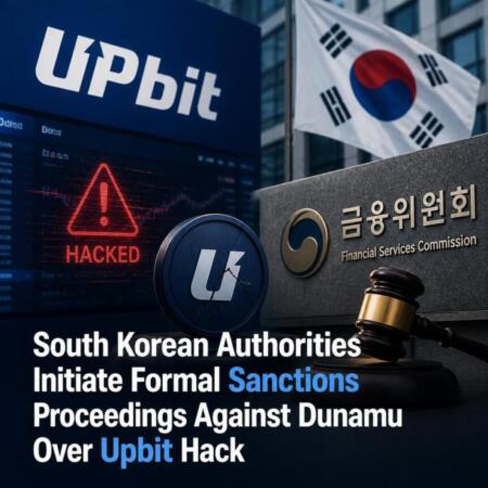 South Korean Authorities Initiate Formal Sanctions Proceedings Against Dunamu Over Upbit Hack South Korean Authorities Initiate Formal Sanctions Proceedings Against Dunamu Ov