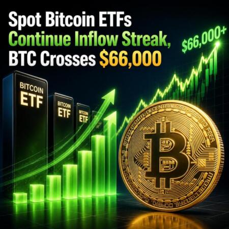 Spot Bitcoin ETFs Continue Inflow Streak, BTC Crosses $66,000 Spot Bitcoin Etfs Continue Inflow Streak Btc Crosses 66 000