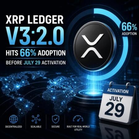 Xrp Ledger V3.2.0 Hits 66% Adoption Before July 29 Activation Xrp Ledger V3 2 0 Hits 66 Adoption Before July 29 Activation