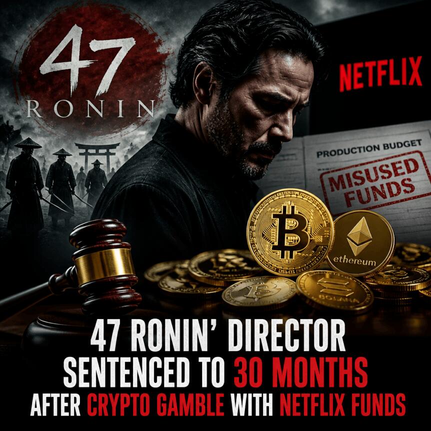 ‘47 Ronin’ Director Sentenced to 30 Months After Crypto Gamble With Netflix Funds ‘47 Ronin’ Director Sentenced To 30 Months After Crypto Gamble With Netflix Funds