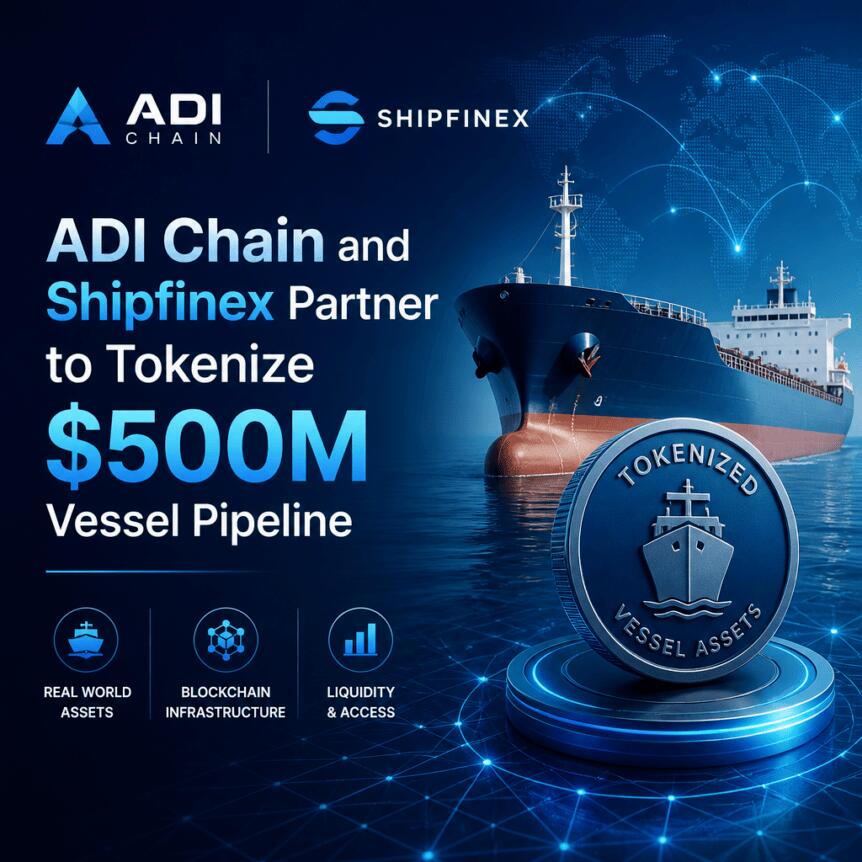 ADI Chain and Shipfinex Partner to Tokenize $500M Vessel Pipeline Adi Chain And Shipfinex Partner To Tokenize $500m Vessel Pipeline