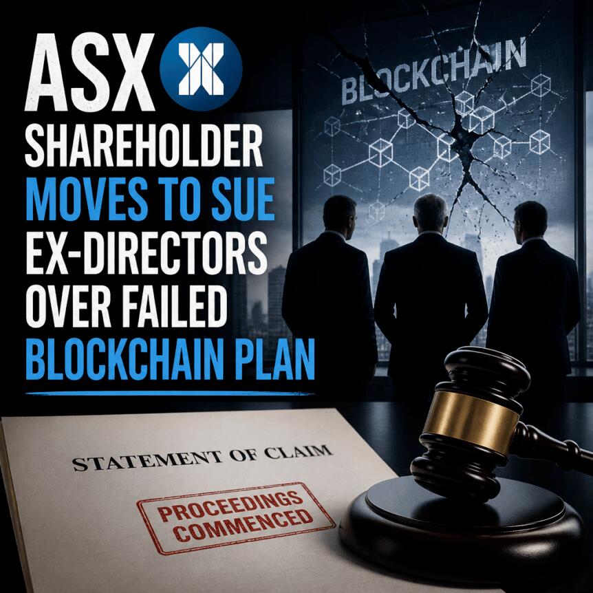 ASX Shareholder Moves to Sue Ex-Directors Over Failed Blockchain Plan Asx Shareholder Moves To Sue Ex-Directors Over Failed Blockchain Plan