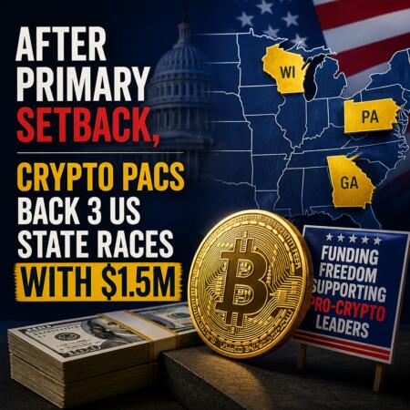 After Primary Setback, Crypto Pacs Back 3 Us State Races With $1.5m