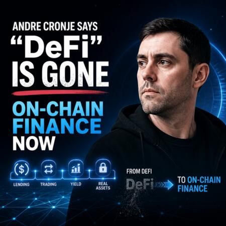 Andre Cronje Says “DeFi” Is Gone, On-Chain Finance Now Andre Cronje Says “defi” Is Gone, On-Chain Finance Now