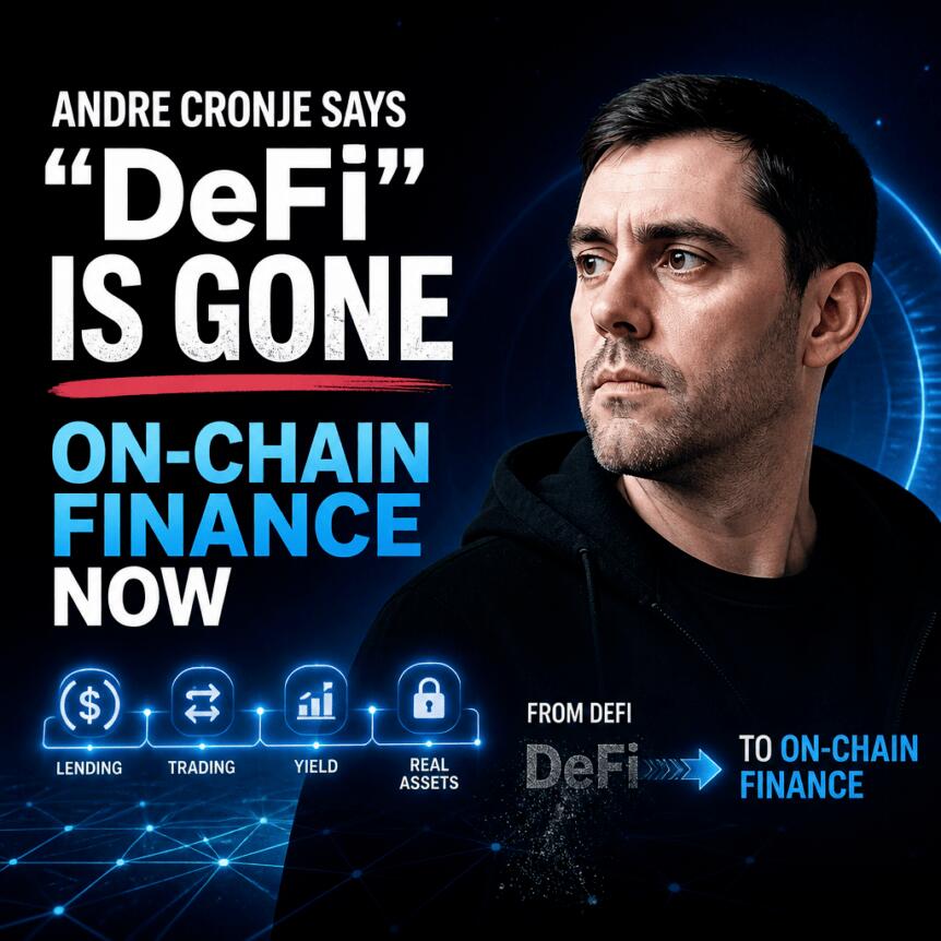 Andre Cronje Says “defi” Is Gone, On-Chain Finance Now